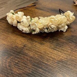 Floral Cream Headband